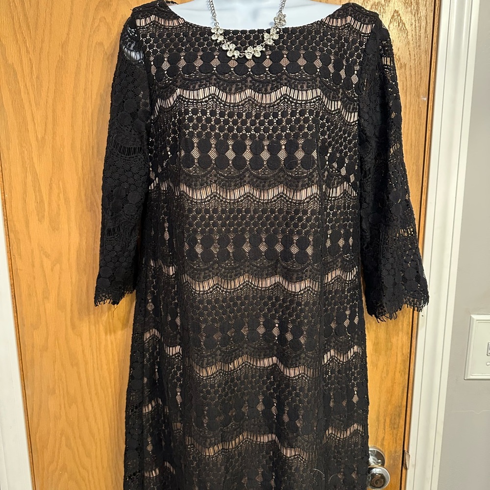 Elegant Black Lace Dress